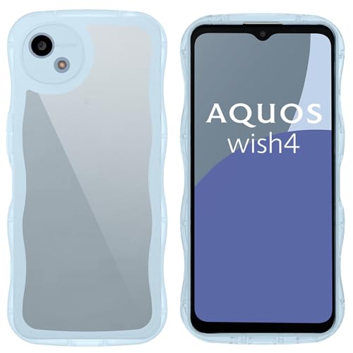 Rakuten - NewnugdsAQUOS wish4 ケース 韓国 おしゃれ シンプル 波状エッジ AQUOS wish4 SH-52E A402SH SH-