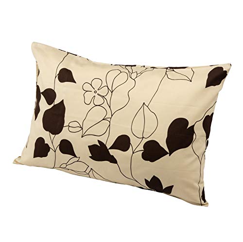 Futon Covers - nishikawa 西川 ミーィ 肌に優しいコットン100% 枕カバー 63X43cmのサイズの枕に対応 ブラウン 吸水性にも優れ やわらか