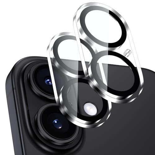 「2枚セット」カメラフイルム iPhone16/16 Plus用 カメラ保護 全面保護 9H強化ガラス 黒縁取り いphone16/16plus(4.0)