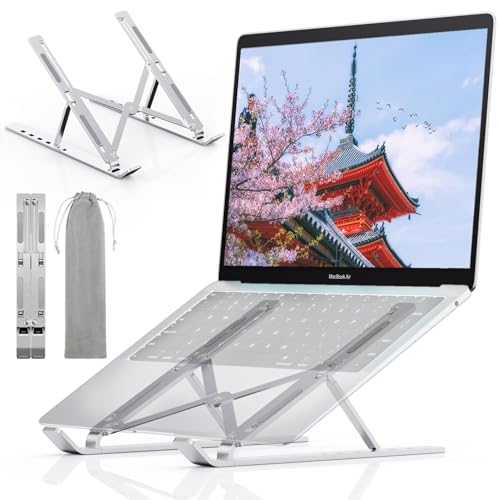ノートパソコン スタンド アルミ素材 CND-UND01 ノートパソコンスタンド タブレットスタンド PCスタンド アルミ合金 放熱 軽量 人間工学設計 無段階高さ調整 折りたたみ式 code:99900930