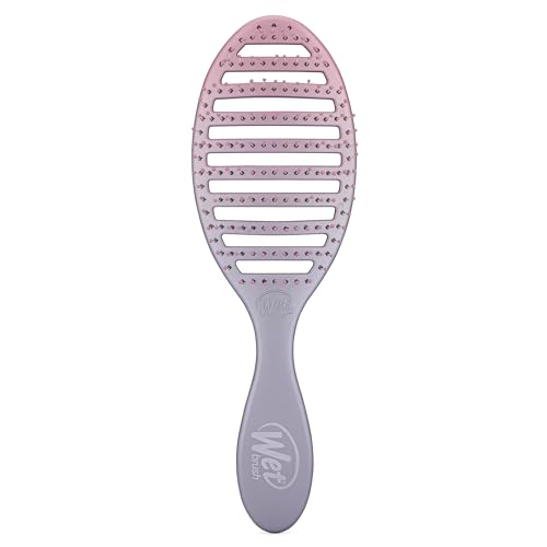 Wet Brush WetBrush(ウェットブラシ) スピードドライ フィールグッドオンブレ ピンク・パープル 1個