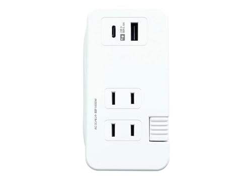 カシムラ 海外・国内対応 旅行用電源タップAC3電源 USB-A+USB-C 3A 0.2m 自動識別 リバーシブル 100~240V対応 NW