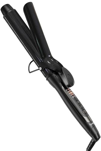 Ryanboo ヘアアイロン カールアイロン コテ 35mm カーリングアイロン 5段階温度調整 プロ仕様 MAX220℃ 海外対応(35mm