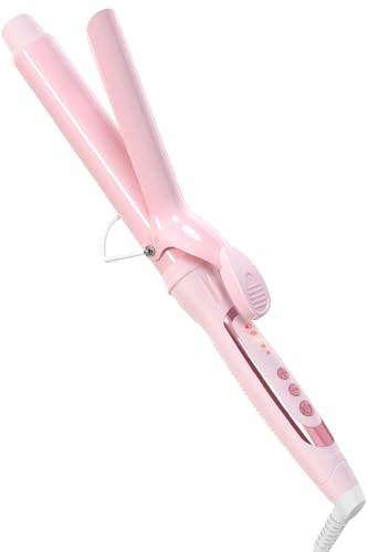 Ryanboo ヘアアイロン カールアイロン コテ 32mm カーリングアイロン 5段階温度調整 プロ仕様 MAX220℃ 海外対応(32mm