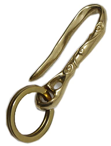 近藤(Kondo) キーホルダー belt hook 釣り針型 M(柄入り)