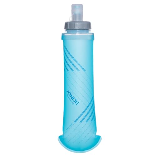 Azarxis ハイドレーション ソフトフラスク ボトル 水筒 折りたたみ ランニング 防塵キャップ付き TPU ウォーターボトル 軽量 給水