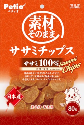 Rakuten - ペティオ (Petio) 素材そのまま ササミチップス 80g