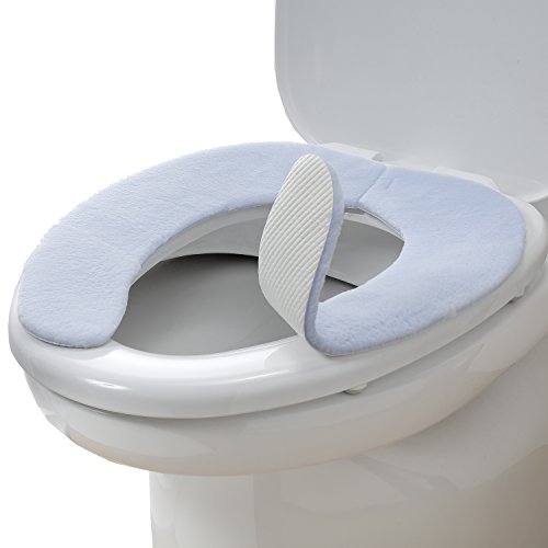 Sanitary Pants - サンコー三つ葉(Sanko Mitsuba) 日本製 消臭 洗えるサンコー ずれない ふんわりタイプ トイレ 便座カバー 9mm ブルー おくだ
