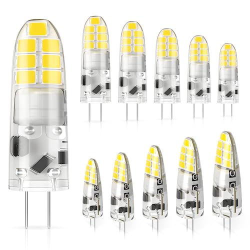 Rakuten - DiCUNO G4口金 12V LED電球 2W ハロゲン電球20W相当 200lm 昼白色 6000k LEDライト 非調光 10個入り