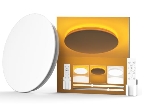 Rakuten - 「Coizabera」LEDシーリングライト 8畳~10畳 4600lm 間接光常夜灯 調光調色 照明天井 しーりんくシーリングライト 薄型 お
