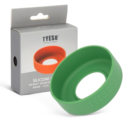 グラスグリーン/-/TYESO・Color:グラスグリーン・パッケージ個数:1・ご注意：購入する前に、サイズをご確認の上、ご購入くださいませ。・色：ブラック、ホワイト、モカブラウン、オレンジ、パープル、グレー、ブルー、ライトブルー、ピンク、桜ピンク、ミントグリーン、グラスグリーン、フォレストグリーン・製品詳細：直径7.5cm×高さ2.4cm 重量：32g 材質：シリコン製 BPA：フリー 耐熱温度：-100℃ ~ 250℃・最高の素材: ウォーターボトルカバープラスは耐久性があり、滑りにくいシリコン製で、熱や湿気から水筒を守ります。・水筒の底が割れるのを防ぐには？ : シリコンカップスリーブを装着することで、水筒の落下やぶつけによるキズを防ぎ、買い直しのコストを省けます。
