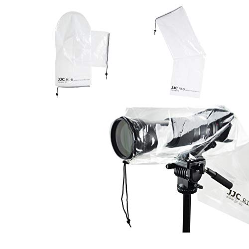Panasonic - JJC 1+1 カメラレインカバー セット コート ストロボ 付ける 使用 トランスペアレント Sony A6600 A6500 A6400 A