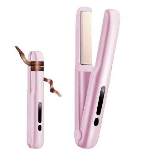 コードレス ヘアアイロン 2WAY 18mmプレート カール&ストレートコードレスアイロン 140℃〜200℃ 4段階温度設定 30s 急速加熱