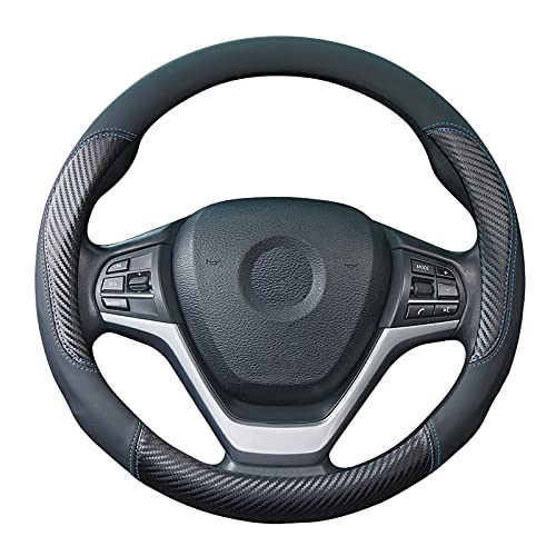 Handle Cover - ZATOOTO ハンドルカバー 軽自動車用 sサイズ 握りやすい 滑り止めカーボン おしゃれ ステアリングカバー 3Dグリップ 手触りよし アク