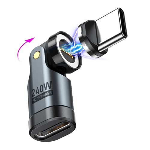 ブラック/単品/-・Color:ブラックSize:単品・ご注意この製品は充電ケーブルで専用です。この製品はビデオ出力できません、データ転送がUSB2.0のみサポートします。この製品はUSBハブ、HDMIなどの機種が接続できません。この製品は9Pinのシリーズが専用です。PD240W高速充電ご希望場合、デバイス、充電器、充電ケーブルは全部240Wがサポートします。・540°回転設計＆充電便利に9ピンのマグネットUSB C変換アダプタに付くのマグネット充電端子は180°+360°回転のため、充電しながらゲームをしたり、動画を見たりする際、コネクタの接続部分が邪魔にならず、快適に楽しむことができます。充電しない時、磁気コネクターは防塵カバーとして活躍になり、コネクタも綺麗に保ちしております。・5A超急速充電 ＆ 240W・USB-C 変換アダプタ240W・PD対応なUSB-C 変換アダプタが登場！ マグネット式USB-C変換アダプタとはコネクタ部分を予めデバイスに装着しておき、充電時はケーブルを近づけるだけでマグネットでピタッと接続され、充電が開