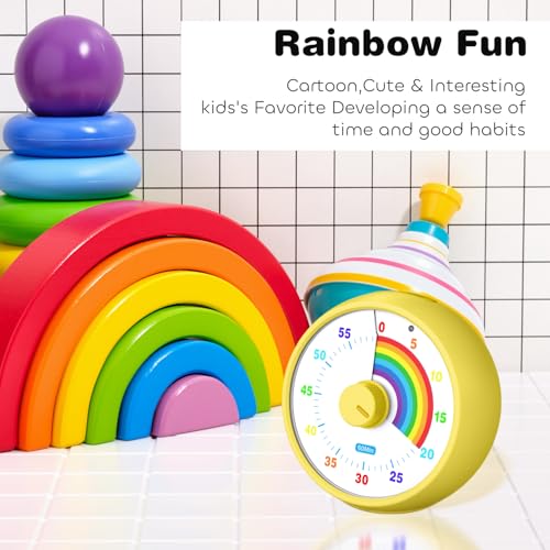 子供用60分ビジュアルタイマー 教室&キッチン用カウントダウンタイマー 勉強用デス...