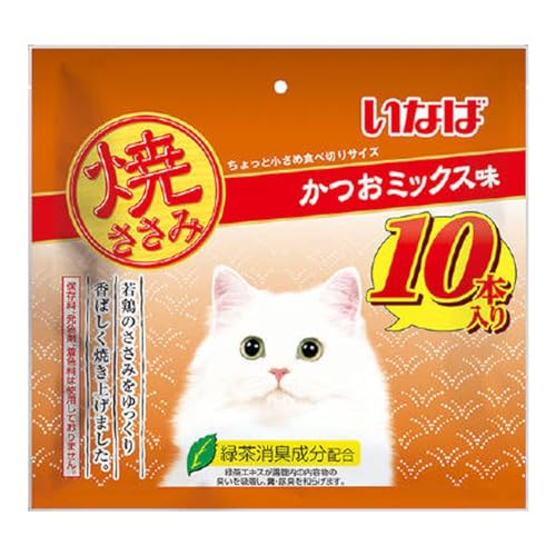 Rakuten - いなば 焼ささみ かつおミックス味 10本 猫用おやつ
