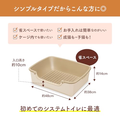 ニャンとも清潔トイレ 猫 トイレ 本体セット [約1か月分 猫砂・シート付] らくっと...