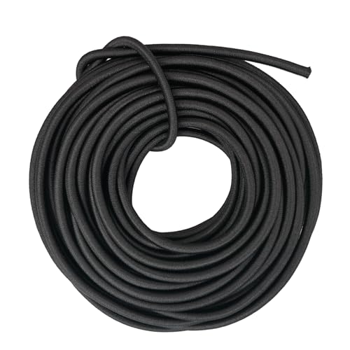弾性抜群 強力 軽量 耐候性 UV耐性 耐久 耐摩耗性ブラック/幅6mm*10m/1B6010・Size:幅6mm*10mColor:ブラック・パッケージ個数:1・特徴弾性抜群 強力 軽量 耐候性 UV耐性 耐久 耐摩耗性 ゴム選定条件がありました。1.太陽に強い（紫外線）2.−20℃低温での使用（硬化しない） 低温時でも伸縮性がある3.長期使用に耐える構造 冷凍庫での試験では問題ないことを確認しました。・高素材表面は太くて柔らかいAA級ポリエステル糸（ジップ生地と同素材、弾性寿命の延長）、内部同サイズのA級白天然ゴム糸を使用（カーボン配合、耐久性が高く、弾性抜群、屋外での使用にもおすすめです）・仕様幅約 5mm - 17g/m、6mm - 21g/m、様々な長さと色から選べる、長さ：5m 10m 15m入り、1倍以上の伸度。強い伸縮力があります！超弾力で耐久性が抜群し、何度も繰り返し使用ても折れにくいです。? ご注意点：ロープ 裁断後、弱火で両端を炙ると、緩みを防止します。・多用途ペット 訓練リード カヌー ボート カーキャンプ テント