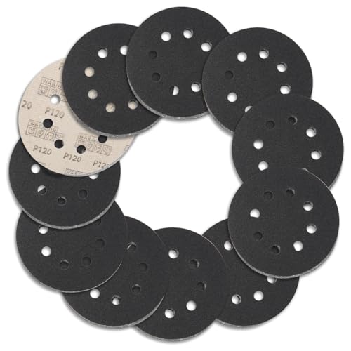 MORLARCO ランダムサンダー ペーパー 125mm 耐水ペーパー 120番 100枚入セット サ...