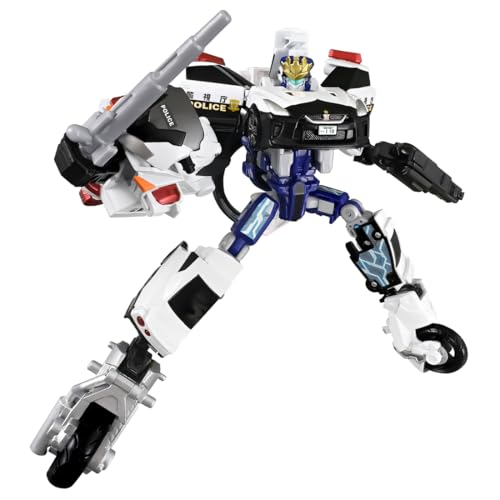 タカラトミー(TAKARA TOMY) トミカ ジョブレイバー TJBDX ユナイトポリスブレイバー パトロールカー＆白バイ 合体セット ミニカ