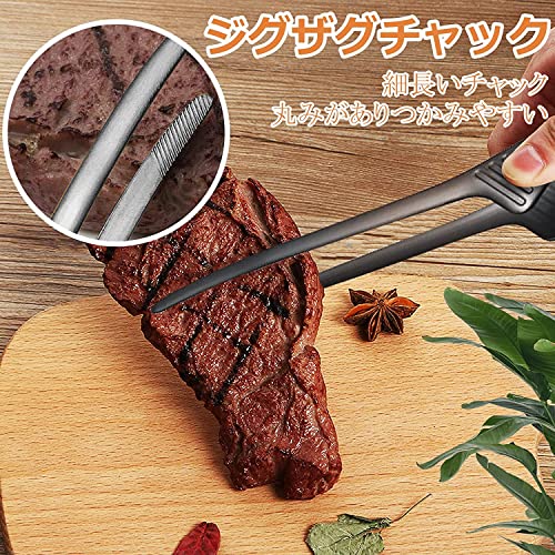 ziyue トング 焼肉 ステンレス 自立式 キャンプ バーベキュー 菜箸 すべりにくい 取り分け パスタ 焼肉トング (先端 6本セット-B) luminous81023-10151002 ルミナスエイト 楽天市場店 サンプル画像3