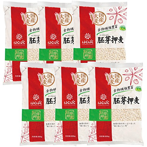 大米加工食品 - はくばく 胚芽押麦 800g×6袋