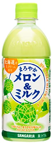 サンガリア まろやかメロン&ミルク500ml×24本