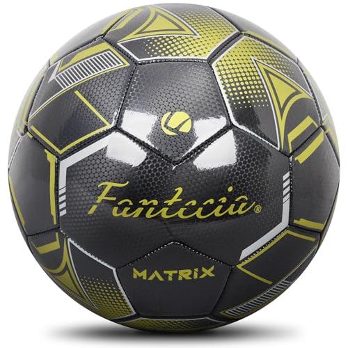 イエロー/5号/-・高級皮革サッカーボール: このサッカーボールは、アップグレードされたレザーのステッチパネルとウイングラテックスブラダーで作られており、ボールがより弾むように改良されています。・良い形を保つ: 補強された縫い目から高級合成皮革の外装まで、細部に至るまで慎重に設計されており、膨張レベルを維持し、磨耗や引き裂きに強い。・屋内外での使用: シュートやパスの際、このボールは非常に効果的で、きれいなカーブと確実なパスをにします。インドアでもアウトドアでも使える万能デザインで、練習や試合でのスキルアップに最適です。・にも最適: FANTECIAサッカーは、トレンディな配色と目を引くデザインが特徴で、サッカー愛好家や友人への贈り物に最適です！・パッケージ: 1 x サッカー、1 x 空気ポンプ、1 x 針、1 x ボールネット。ゲームを始める前に、付属の空気ポンプで簡単にボールを膨らませることができます。