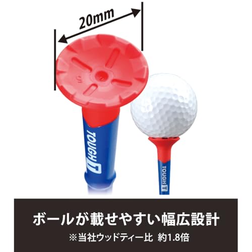 Tabata(タバタ) ゴルフ 折れにくい丈夫なティー ボールが乗せやすい 高さガイド付...