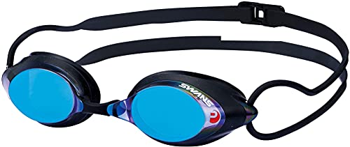 Rakuten - SWANS (スワンズ) 日本製 スイミングゴーグル SRX-MPAF SMBL スモーク×フラッシュブルーミラー レーシング クッション付 F