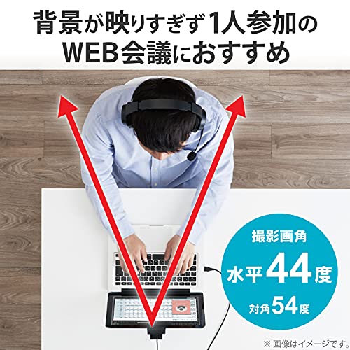 エレコム WEBカメラ UCAM-C310FBBK HD 720p 30FPS 100万画素 マイク内蔵 高精細ガ...