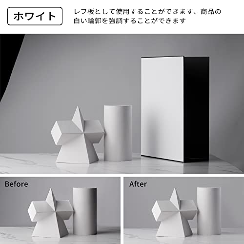 Meking レフ板 反射板 3-in-1 ライティング道具 商品撮影用 29.7x42cm A3サイズ 1...