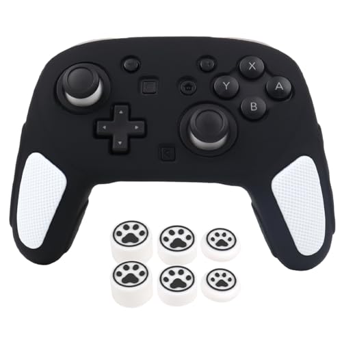 RALAN Switch 2 Pro コントローラー保護ケース シリコン製 ジョイスティックカバー2個付き ピンク 滑り止め加工 人間工学に基づ