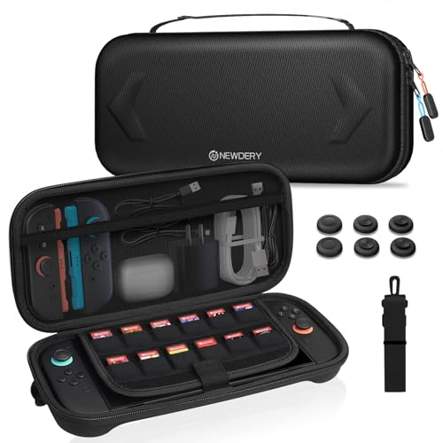 NEWDERY Switch 2用 ケース 全面保護 スイッチ 2用 ケース オックスフォード布 防水 耐衝撃 スリムハード スイッチ 2用 ポ