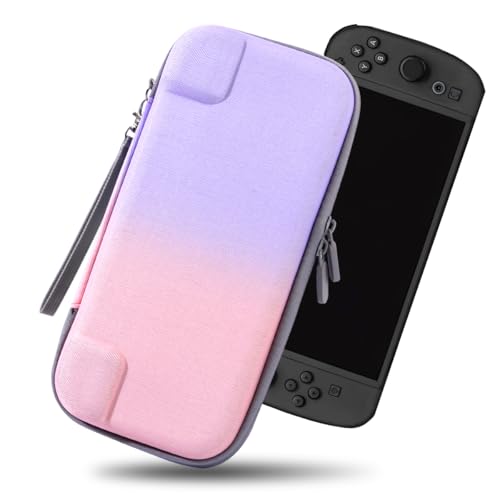 Switch 2 ケース スイッチ2 ケース グラデーションカラー キャリングケース 持ち運び便利/軽量/耐衝撃/可愛い ゲームカード10枚収納