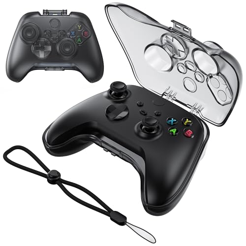 Xbox Series X/S用 コントローラー ケース クリスタルブラック/小型/N4X04・スリムなハードケースXbox Series X/S コントローラー専用 保護ケース、ストラップが付き、スリムで軽量な設計により、Xbox Series S コントローラーを簡単に収納でき、持ち運びにも便利です。　※Xbox One コントローラーは対応できません、ご購入前に機種をご確認ください。・高な保護ケースXbox Series X コントローラー ケースは軽さと衝撃吸収性を兼ね備えたPC素材を採用し、衝撃、落下、傷からXbox Series S コントローラーを守って、Xbox Series X/S コントローラー カバーはぴったりフィットし、各エッジとボタンに360°全面に安全かつ守ります。・超軽量&着脱便利超薄型設計、わずかの薄さなXbox Series X/S コントローラー ケース、片手で簡単に取り付けと取り外すします。カバンの中でもかさばらず、パックバック、スクールバッグ、ビジネスバッグなどにもXbox Series X/S コントローラーを収納で
