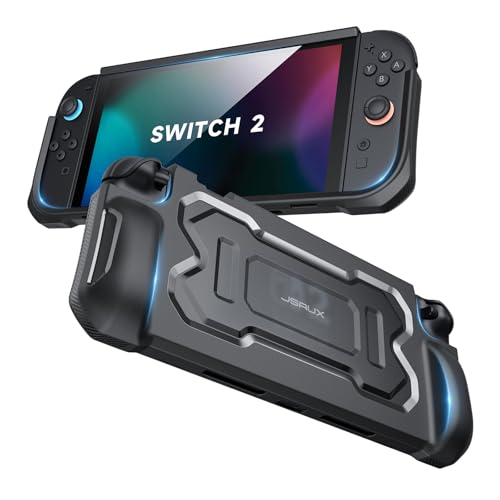 JSAUX スイッチ2 対応保護ケース Nintendo Switch 2対応カバー｜半包囲型グリップデザインで簡単着脱｜TPU素材・人間工学握