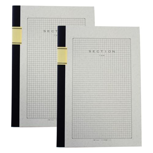 ツバメノート A4セクション 5ミリ 方眼 2冊パック A5008-2P