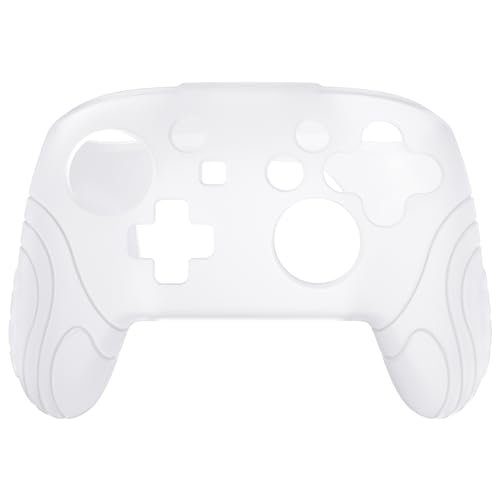 PlayVital Switch Proコントローラーに対応用人間工学に基づいた滑り止めシリコンカバーケース、スイッチプロコン用ソフトラバープロ