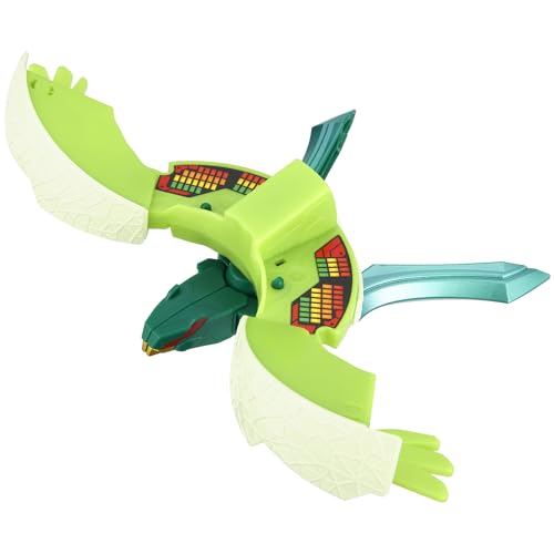 メロンソードグリーン/フリーサイズ/-・Style:メロンソード・（C）BANDAI/PLEX・［カテゴリー］ユニトロボーン・［使用電池］電池・不要・［対象年齢］3才〜商品紹介 身近にあるあらゆるモノが”アリエナイ合体”するロボシリーズ「ユニトロボーン」から、 「ユニトロボ メロンソード」が登場！ 「メロン」と「ソード」が合体し、瞬間変形するユニトロボです。 ジョイント部分を合体させることで、羽や尾羽が展開し、鳥型のロボに瞬間変形します。 さらに、別売りの「ユニトロボ ライスボールポリスカー」と組み合わせることでメッチャアリエナイ合体(3体以上の複数合体)を楽しむことができ、より遊びの幅が広がります。 何度も遊びたくなる合体・変形を楽しめるアイテムです。 サイズ：全長 約23cm ［セット内容］ ・ユニトロボ メロンソード…1セット (本商品のセット内容以外、すべて別売りです。) 安全警告 該当なし