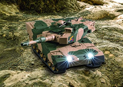 ルミナスエイト 楽天市場店のジョーゼン(Jozen) ダートマックス 1/28スケールラジコン 陸上自衛隊90式戦車 JRVK119-GR グリーン｜アングル2