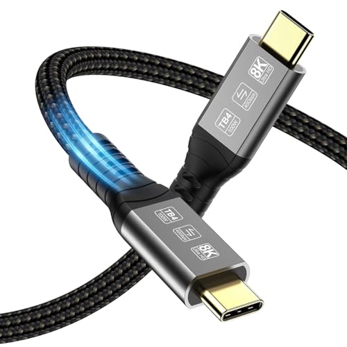 Thunderbolt 4 ケーブルブラック/3m/Angusplay USB4 TB4 40Gbps 3m・Style:Thunderbolt 4 ケーブルSize:3m・幅広い対応機種：iPhone15/16/16e、iPhone15/16 Plus、iPhone15/16 Pro、iPhone15/16 Pro Max、iPad Pro 12.9 インチ (第5/4/3世代)、 iPad Pro 11インチ (第4/3/2/1世代)、iPad Air (第5/4世代)、MacBook Pro (16/14/13インチ)、MacBook Air その他USB-C対応機器、出張や旅行など、持ち運びにも最適です。・8K高画質出力：1台の8K 60Hz、5K 60Hz、またはデュアル4K 60Hzモニター（デュアルモニターには2本のUSB 4ケーブルが必要）をサポートし、高画質な映像の楽しみや視聴をにします。・100W PD急速充電ケーブル：すべてのThunderbolt 4、USB4デバイスと完全互換性があり、Thunderbolt 3、USB 3.0、USB 3