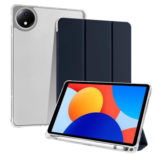 CiimWaa For (シャオミ) Xiaomi Redmi Pad SE 8.7 インチ ケース ペンホルダー付き PUレザー + シリコン
