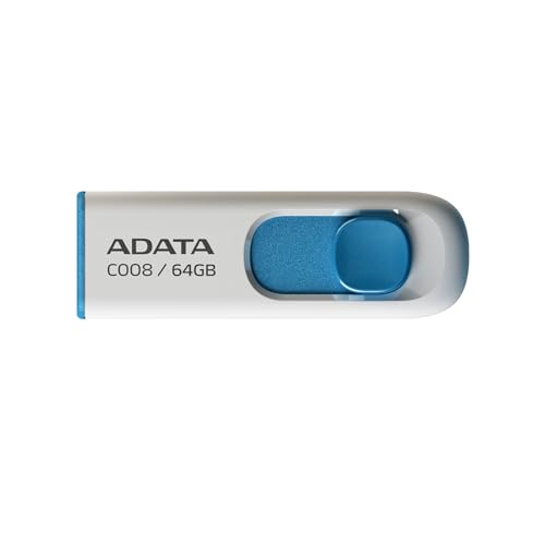 C008(ブルー)ブルー/64GB/AC008-64G-RWE・Size:64GBStyle:C008(ブルー)・パッケージ個数:1・64GB USB 2.0 簡単にスライドできるキャップレス設計・ミニマルデザイン・ストラップホールで持ち運びの利便性を向上・ 16GB USB 2.0 簡単にスライドできるキャップレス設計 ・ミニマルデザイン ・ストラップホールで持ち運びの利便性を向上 ・シンプルであらゆる場面に馴染む本体カラー