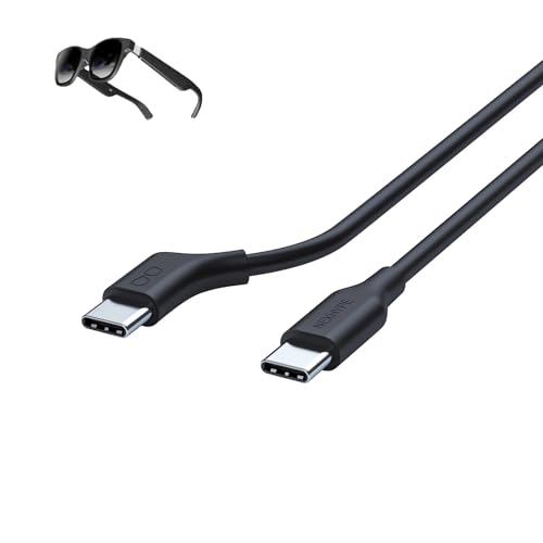 USB-C to USB-C ケーブル-/1M/-・Size:1MStyle:USB-C to USB-C ケーブル・フル機能対応 USB-C ケーブル：USB-C to USB-C ケーブル、最大10Gbpsデータ転送 + 最大60W急速充電 + オーディオ＆ビデオ伝送に対応。※ご使用のUSB-Cポートが「データ転送・給電・映像出力（DP Alt Mode）」に対応している必要があります。・VRグラス専用設計ケーブル：柔らかく、L字型コネクタ採用で取り回しやすい設計。ノートPCとXrea-l Air Pro / Nrea-lなどのAR・VRグラスを接続し、映像・音声を安定伝送。VR体験をより快適に。・4K@60Hz ビデオ出力対応 USB-C ケーブル：USB-C ノートPCからUSB-C入力対応モニターやポータブルモニターへ、オーディオ・ビデオ信号を出力（最大 4K@60Hz）。デュアルディスプレイやマルチタスク環境に最適。※ご使用のUSB-Cポートは「DP Alt Mode」に対応している必要があります。・10Gbps 高速データ転送対応：