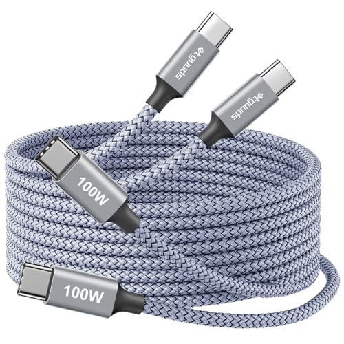 グレー/2.5m/ET100W7・Size:2.5mColor:グレーNumberOfItems:2・100W/5A急速充電を実現etguuds USBC to USBC ケーブルはUSB PD(Power-Delivery)対応により、最大100W (20V×5A)まで安全かつ安定して出力できます。100W 87W 65W 45W 30W 25W 18Wの電力供給PD急速充電をサポートします。PD充電を実現するために、デバイスとアダプタはPD機能をサポートする必要があります。・多重安全保護etguudsのUSB CtoCケーブルは最新のE-maekerスマートチップを搭載し、自動電力調整ができ、より安全且つ安定な高速充電とデータ転送をするだけでなく、バッテリーの健康を効果的に保護できます。・超高耐久素材＆断線防止高のナイロンファイバー被覆構造で市場で最も厳しい20000回以上の曲げテストに合格したUSB Cケーブルです。ケーブル内部のワイヤーを断線から保護し、コンパクトで信頼性の高いアルミ合金シェルにより、安心して充電することができます。・4