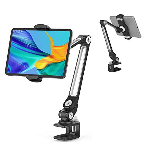 ZenCT IPAD スタンド ホルダー クリップ式 タブレットpcスタンド スマートフォン/iPhone/iPad アルミニウム制 角度調整