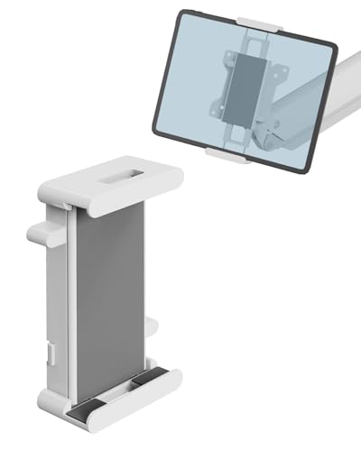 ホワイト/-/WLTBLT-01・ご注意：本製品を使用する際は、重たい物を挟む場合、必ず上下を挟んで固定してください。左右を挟むと落下の危険が高まります。重量が150g以上の物を横から挟むことをお勧め致しません・製品紹介：VESAプレートあるのモニターアーム専用のホルダーです。スマホ、タブレット、モバイルモニターなど、通常はモニターアームに取り付けられないデバイスを簡単に取り付けられるようになります・仕様：耐荷重：1kg; VESA規格：75mm×75mm; 対応端末サイズ：4.7-15インチまで; 対応厚さ：13mmまで・快適 DIY：シングルモニターアームにもデュアルモニターアームにも対応し、自分だけのスタイルでアレンジできます。長時間作業が必要なイベントをより快適に過ごせます。横に設置したモニターで映画を観ることなどできます・内容：本製品には購入後2年間のが付いています; モニターアームは別売りです