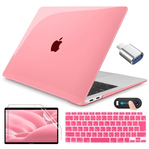 CISSOOK for MacBook Air 13 ケース ピンク 透明 2020 2021 新型 MacBook Air 13 インチ ケー